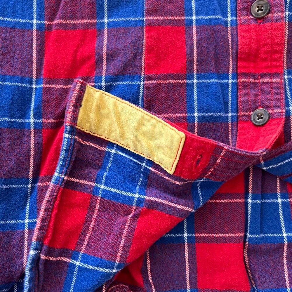 Duluth Trading Co. Women’s Flannel Shirt – Red/Blue Plaid – Size M - Picture 2 of 4